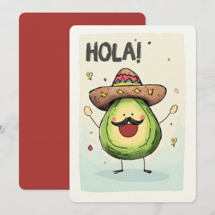 Hola Guac Star- Mustache Sie nach Fiesta! Einladung