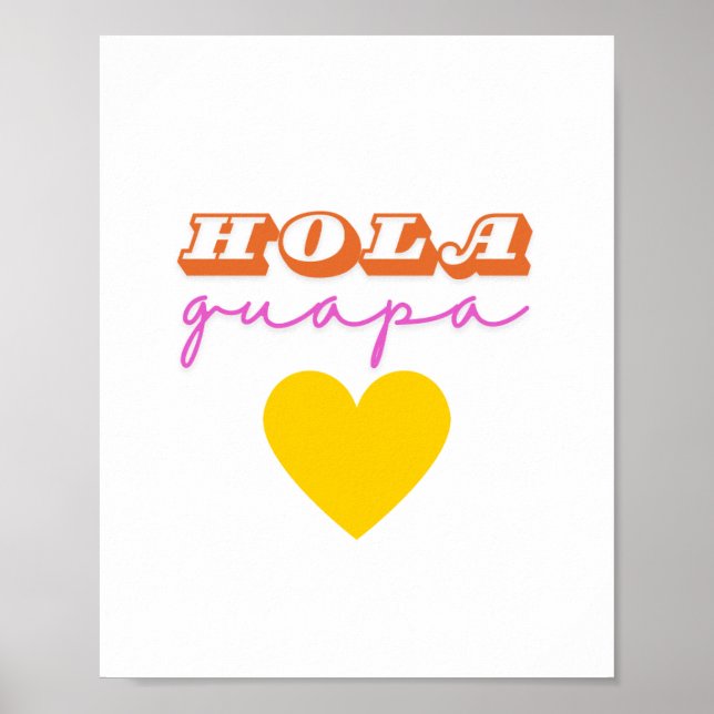 Hola Guapa Poster Print (Vorne)