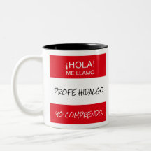 "Hola Me Llamo" Profe Spanischen Lehrer Geschenk T