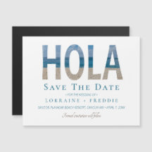 Hola Mexico Beach Hochzeit Save the Date