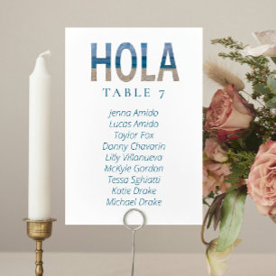 Hola Mexico Plage Mariage Seating Cartes