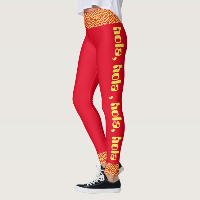 Hola rot und gelb leggings (Links)
