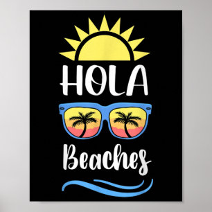 Hola Sofr gekochte Strände im Sonnenuntergang Poster
