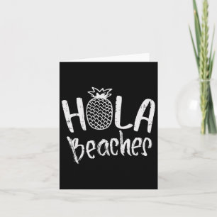 Hola Strände Ananas Funny Tropical Summer Vacat Karte