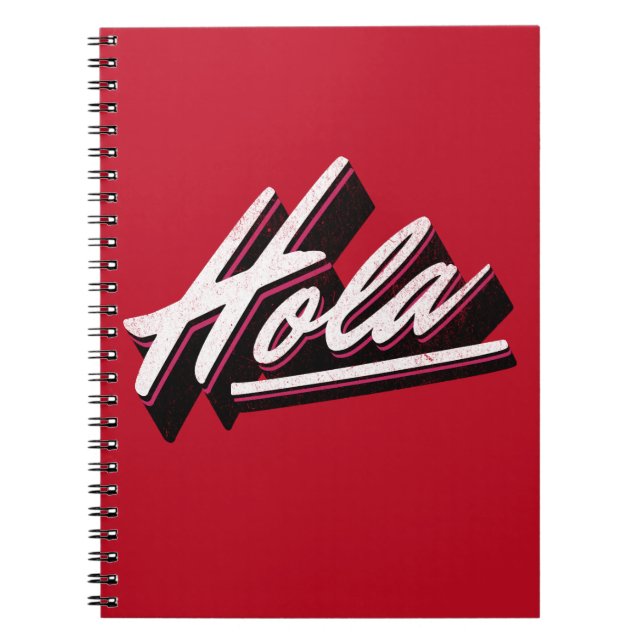Hola-Textentwurf Notizblock (Vorderseite)