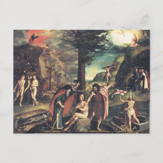 Holbein Allegory Postcard Postkarte (Vorderseite)
