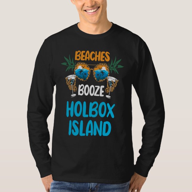 Holbox Island Beaches Booze Mexico Vacation Party  T-Shirt (Vorderseite)