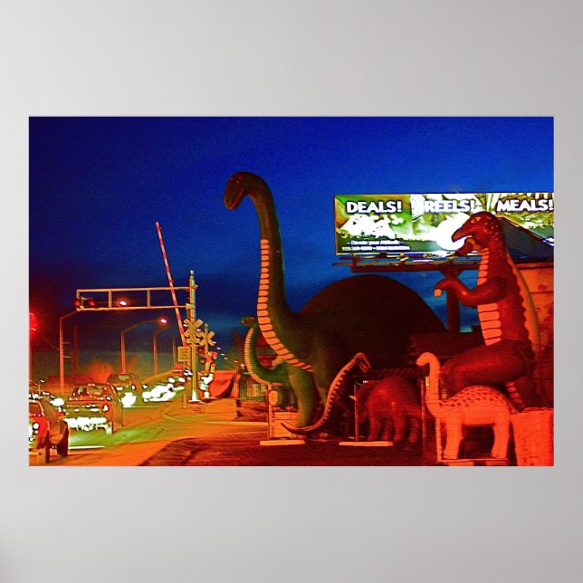 Holbrook Dinosaurs-Rte 66 Poster (Vorne)