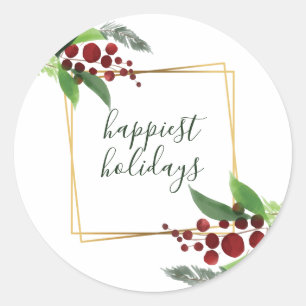 Holches Branches Happiest Holidays Sticker