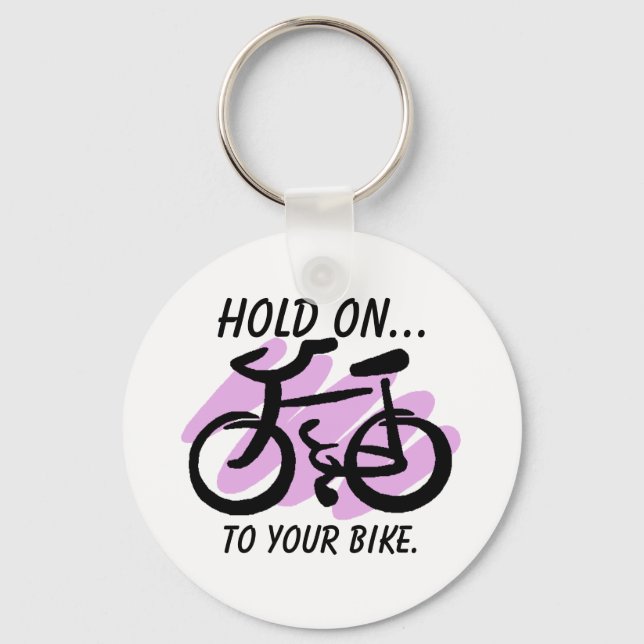 HOLD AN..., zu deinem Fahrrad. Schlüsselanhänger (Vorderseite)