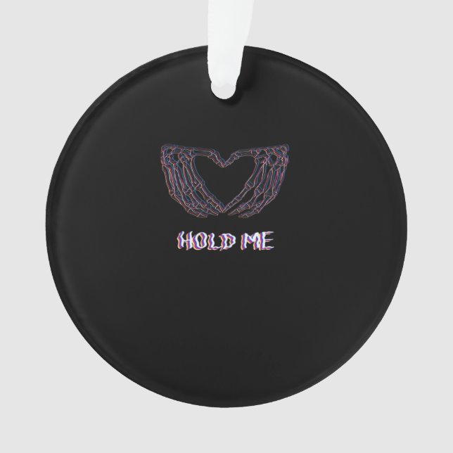 Hold Me Classic - Skeletton Handherz Ornament (Vorderseite)