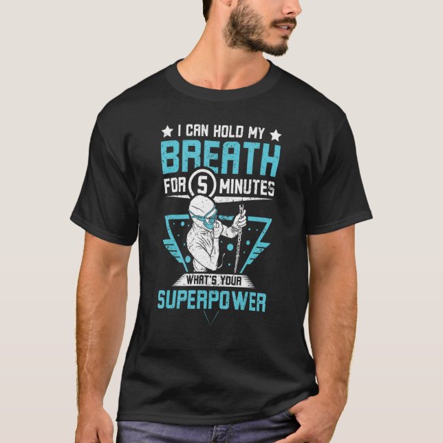 Hold my breath freediving T-Shirt (Vorderseite)