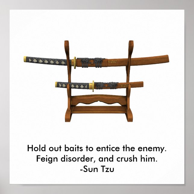 Hold out baits to entice the enemy poster (Vorne)