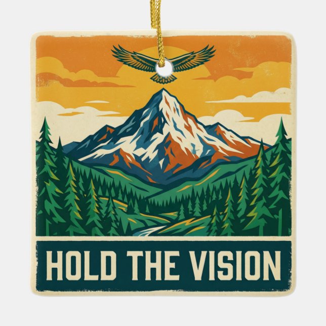 Hold The Vision Keramikornament (Vorderseite)