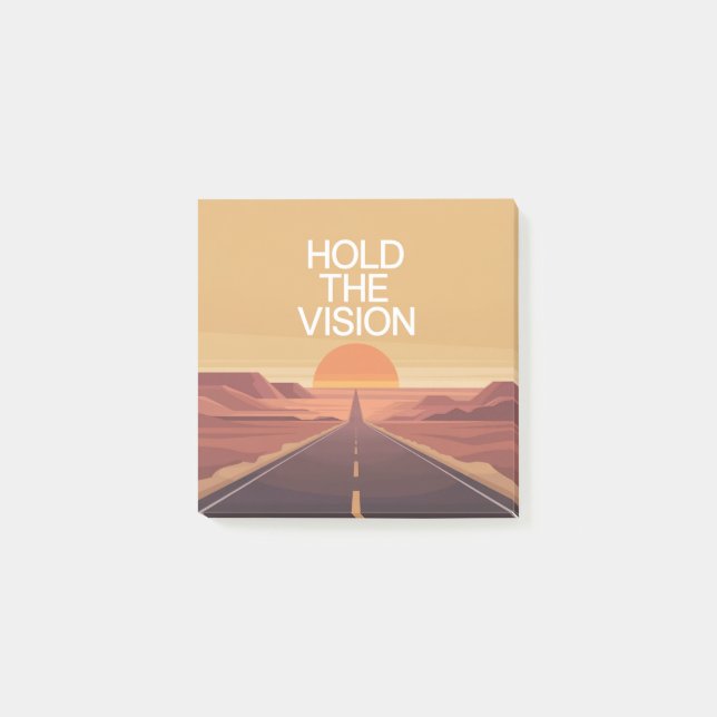 Hold The Vision Post-it Klebezettel (Vorderseite)