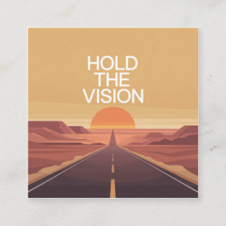 Hold The Vision Quadratische Visitenkarte