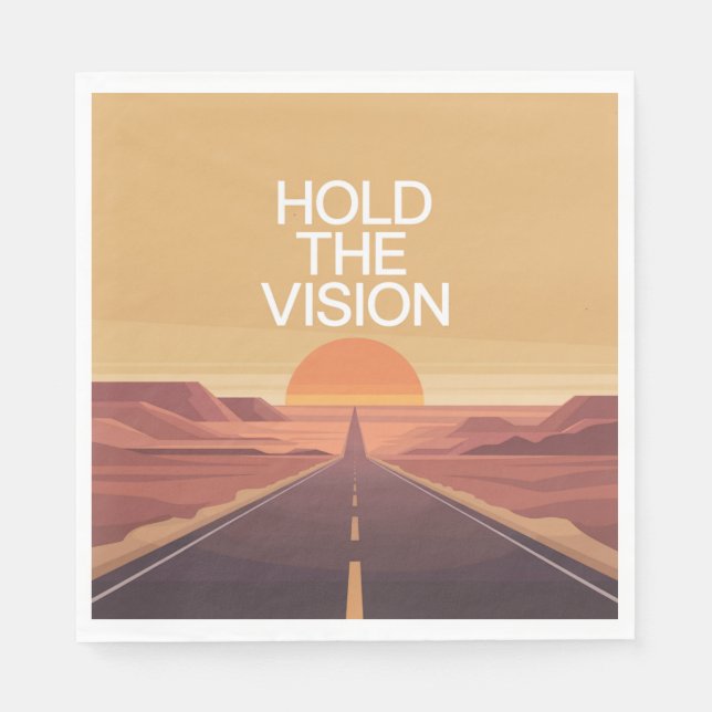 Hold The Vision Serviette (Vorderseite)