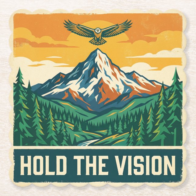 Hold The Vision Untersetzer (Vorderseite)