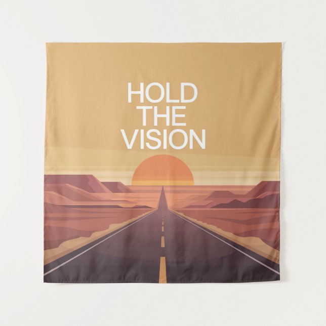 Hold The Vision Wandteppich (Vorderseite)