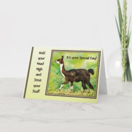 Hold Your Head High & Strut Your Stuff Karte