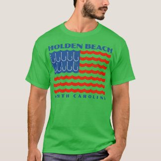 Holden Beach North Carolina Angel-Fisch-Flagge T-Shirt