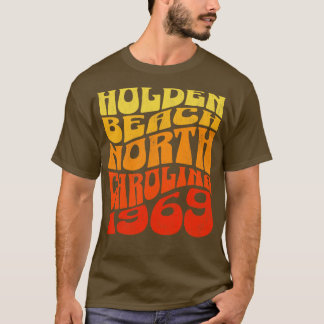 Holden Beach North Carolina Wellenförmiger Sommer T-Shirt