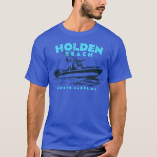 Holden Beach North olina Fischerboot leben T-Shirt