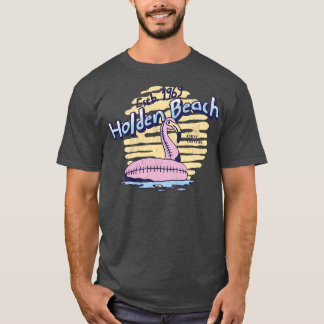 Holden Beach North olina Ocean Float Flamingo T-Shirt