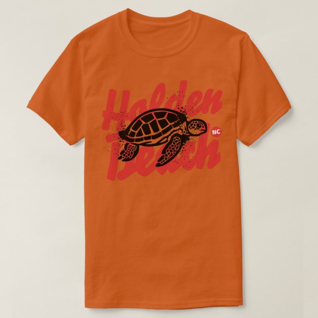 Holden Beach North olina Sea Turtle T-Shirt (Design vorne)