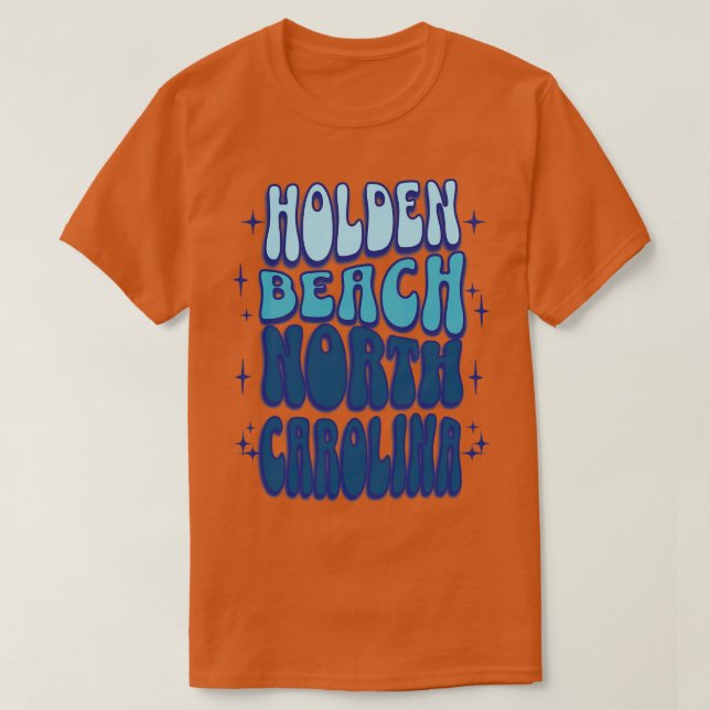 Holden Beach North olina Sommerzeit Sterne 1 T-Shirt (Design vorne)