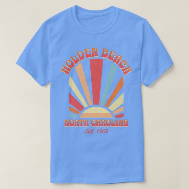 Holden Beach North olina Sunrise Sommerzeit T-Shirt (Design vorne)
