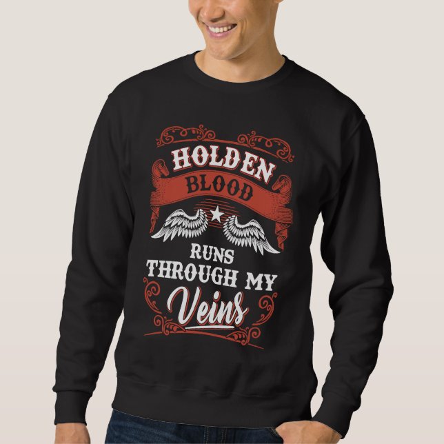 Holden blood runs through my veins family christma sweatshirt (Vorderseite)