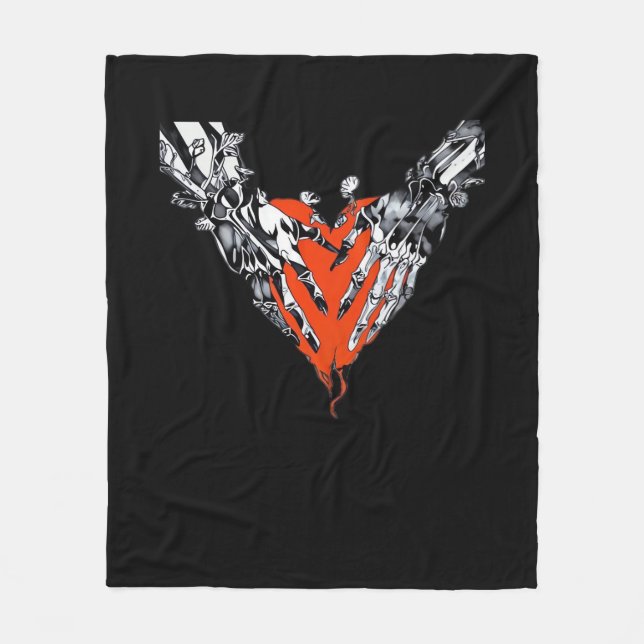 Holding Heart Classic Fleecedecke (Vorderseite)
