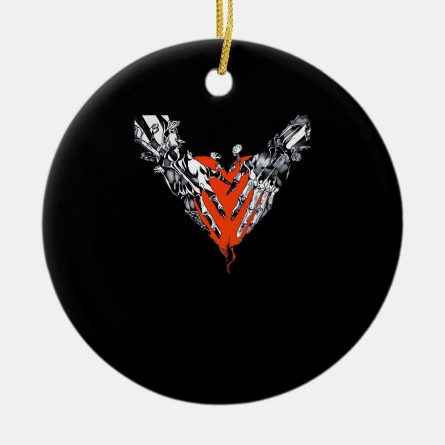 Holding Heart Classic Keramik Ornament (Vorne)