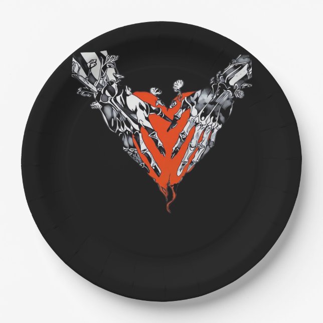Holding Heart Classic Pappteller (Vorderseite)