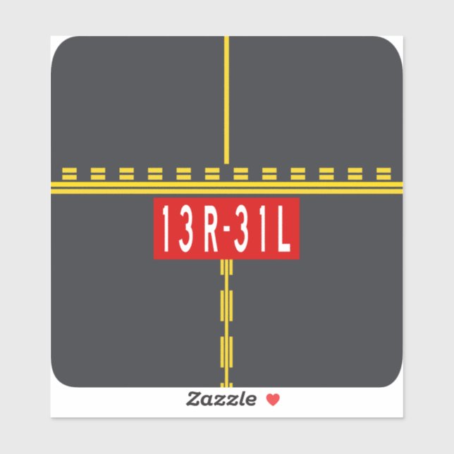 Holding Point Marking 13R-31L Aufkleber (Blatt)