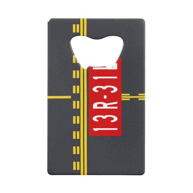 Holding Point Marking 13R-31L Geldbeutel Flaschenöffner (Vorderseite)