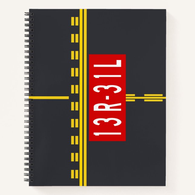 Holding Point Marking 13R-31L Notizbuch (Vorderseite)