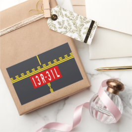 Holding Point Marking 13R-31L Rechteckiger Aufkleber