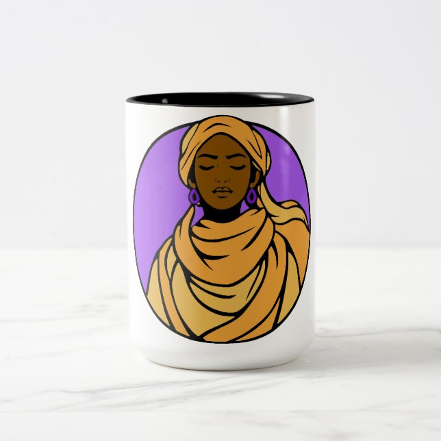 "Holding Space" Zwei-Tone-Tasse, 15 oz Zweifarbige Tasse (Mittel)