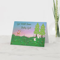 Hole-Card für Baby Girl mit Tieren