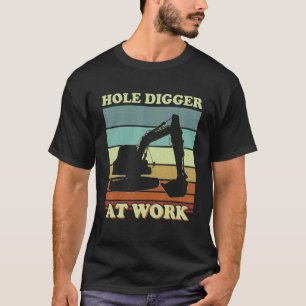 Hole Digger bei Work Construction Worker Boy's Exc T-Shirt