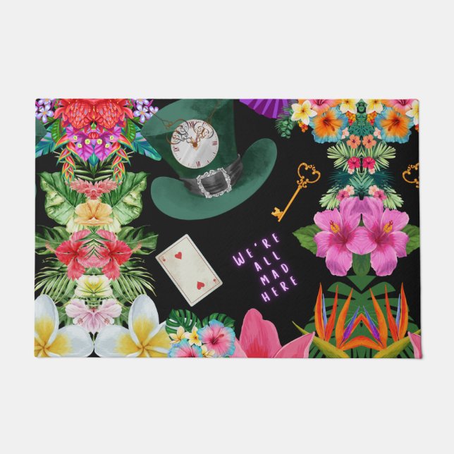 Hole-Doormat entlang des Kaninchens Fußmatte (Vorderseite)