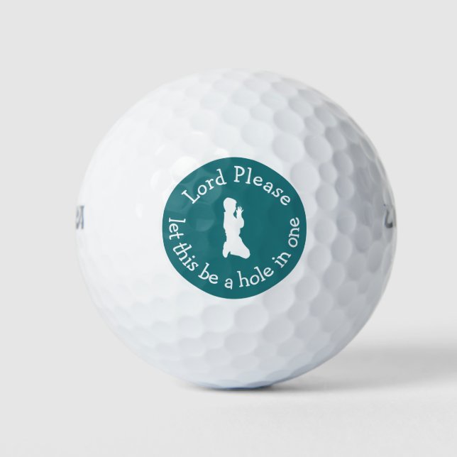 Hole in einem Gebet Golfball (Vorderseite)