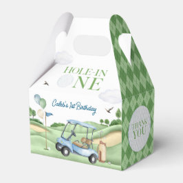 Hole In One Boy Golf First Birthday Par-Tee Geschenkschachtel