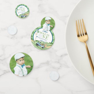 Hole In One Boy Golf First Birthday Par-Tee Konfetti