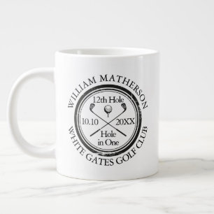 Hole in One Classic Personalisiertes Golf Jumbo-Tasse