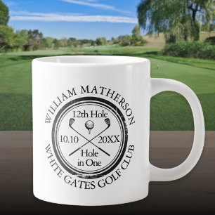 Hole in One Classic Personalisiertes Golf Jumbo-Tasse
