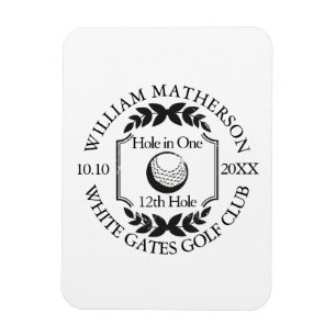 Hole in One Classic Personalisiertes Golf Magnet