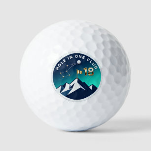 Hole In One Club 18 Nacht-Himmel-Berg-Golf Golfball